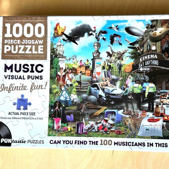 Music Visual Puns PUNtastic Puzzles Musicians Jigsaw Puzzle 1000 pcs - Picture 1 of 5